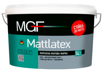 Фарба латексна водоемульсійна матова MGF Mattlatex M100 290 фото
