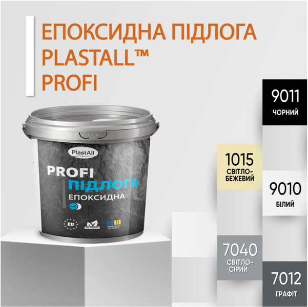 Епоксидна підлога для гаражів та складів чорна PlastAll 2726 фото