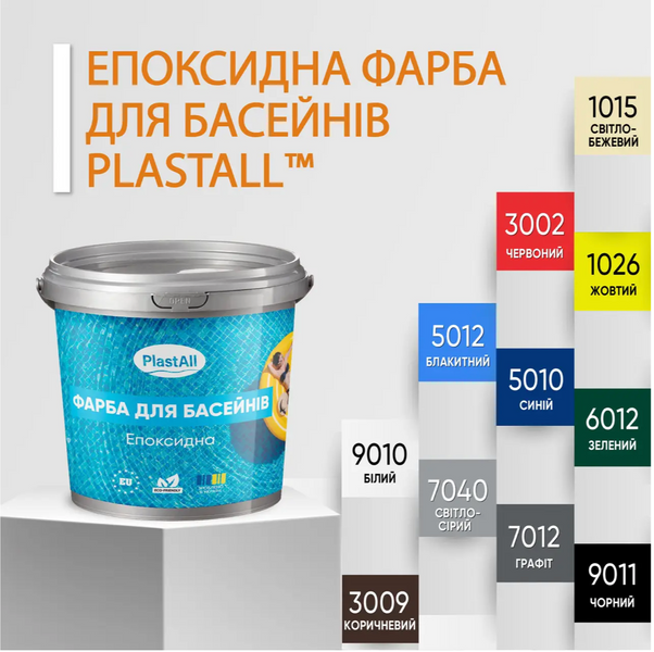 Фарба для басейну блакитна  2785 фото