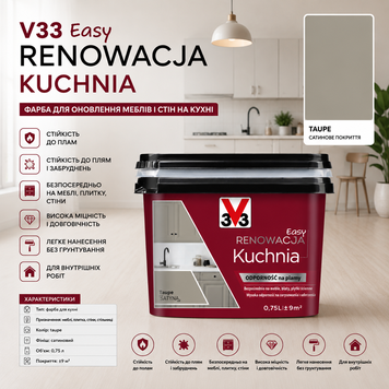 Фарба двокомпонентна для відновлення кухні RENOVATION PERFECTION V33 Сірий  2958 фото
