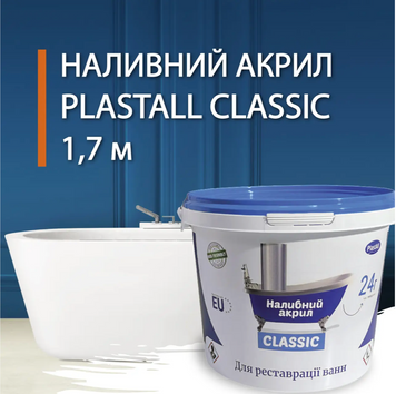 Рідкий акрил Classic для реставрації ванн (1.7 м ) PlastAll 2739 фото