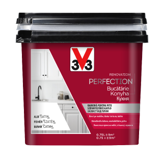 Фарба двокомпонентна для відновлення кухні RENOVATION PERFECTION V33 Біла 2394 фото