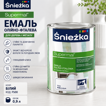 Емаль Sniezka біла 890 фото
