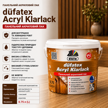 Лак панельний акриловий глянцевий Acryl Klarlack  1042 фото
