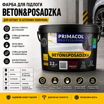 Фарба для бетонних підлог PRIMACOL PROFESSIONAL графіт 2354 фото